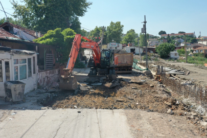 Yalova’da çöken yol yeniden düzenleniyor