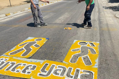 Teşvikiye’de işaretleme çalışmaları yapıldı