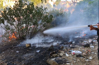 Yalova’da korkutan arazi yangını