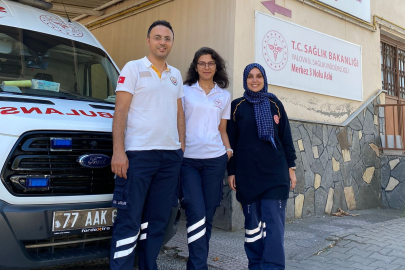 Yalova’da ambulansta dünyaya gelen bebek yüzleri gülümsetti