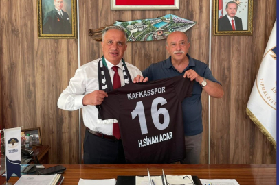 Kafkas Spor Kulübü’nün büyüğü Derlek’ten H. Sinan Acar’a ziyaret