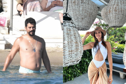 Fahriye Evcen mayosuyla poz vermeye doyamadı! Burak Özçivit kilolarıyla gündem oldu