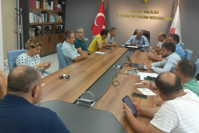 Yalova Aronya ve Tıbbi Aromatik Bitkiler Festivali için son toplantı yapıldı