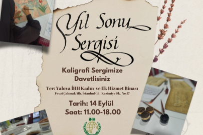 Yalova İHH Kadın Kolları Kaligrafi Sergisi gerçekleştirecek