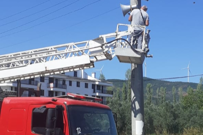 Armutlu’da arızalı olan ses sistemine jet müdahale