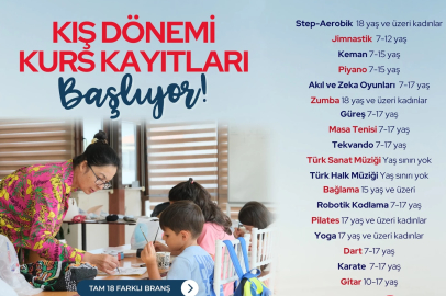 Çiftlikköy’de kış kursları kayıtları başlıyor