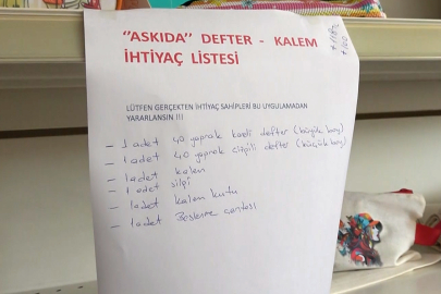 Yalova’da kırtasiyeden örnek davranış! Askıda defter- kalem uygulaması başladı...