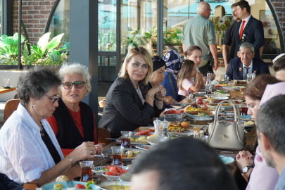 Gazi ve aileleri kahvaltıda buluştu