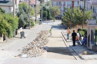 Yalova Gülser Sokakta parke yolda bakım onarım çalışması başlatıldı