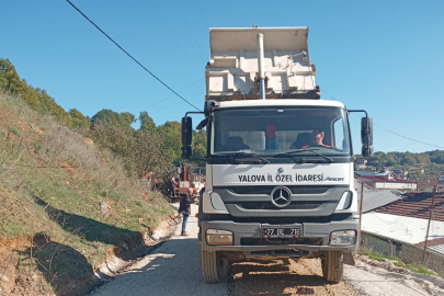 Güneyköy yoluna sathi kaplama