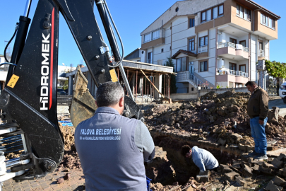 Yalova’da içme suyu bağlantı hattı çalışmaları yapılıyor