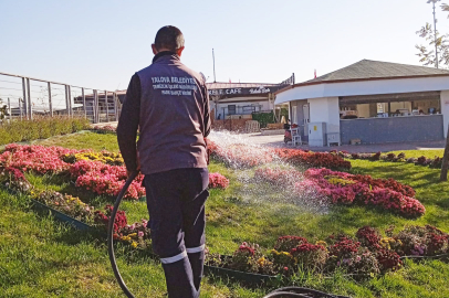 Yalova Belediyesi'nden park ve bahçelere sonbahar bakımı