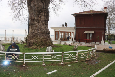 Yalova’da teras ve bahçelerdeki korkulukların bakım ve onarımları yapılıyor