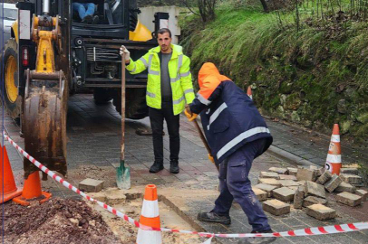 Termal’de bozuk yollar onarılıyor