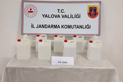 Kargoyla etil alkol ticaretine jandarma darbesi! Yalova’da yakalandı