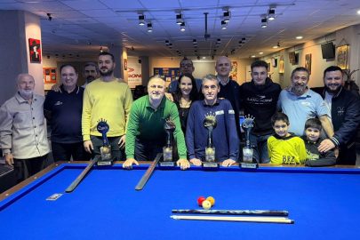 Yalova İtfaiyesi personeli bilardo şampiyonu oldu