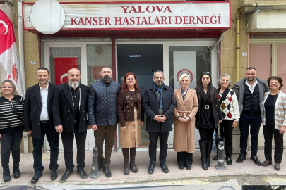 Yalova Anahtar Parti'den kanserle mücadele derneklerine ziyaret