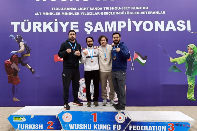 Yalova Belediyespor sporcuları Türkiye Wushu Şampiyonası’nda tarih yazdı