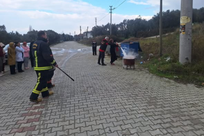 Çınarcık İtfaiyesi'nden KYK yurdu öğrencilerine Yangın ve Afet Eğitimi