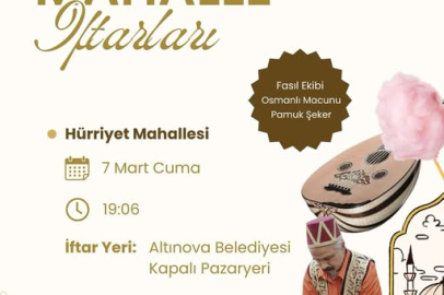 Altınova'da Ramazan bereketi başlıyor: İlk iftar Hürriyet Mahallesi'nde