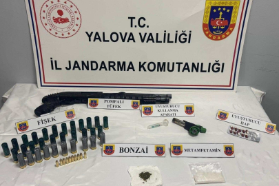 Yalova’da zehir tacirlerine baskın! Uyuşturucu ve silah yakalandı